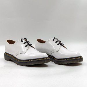 Dr Martens Unisex 26754 White Patent Leather Lamper Oxfords Shoes M9 W10